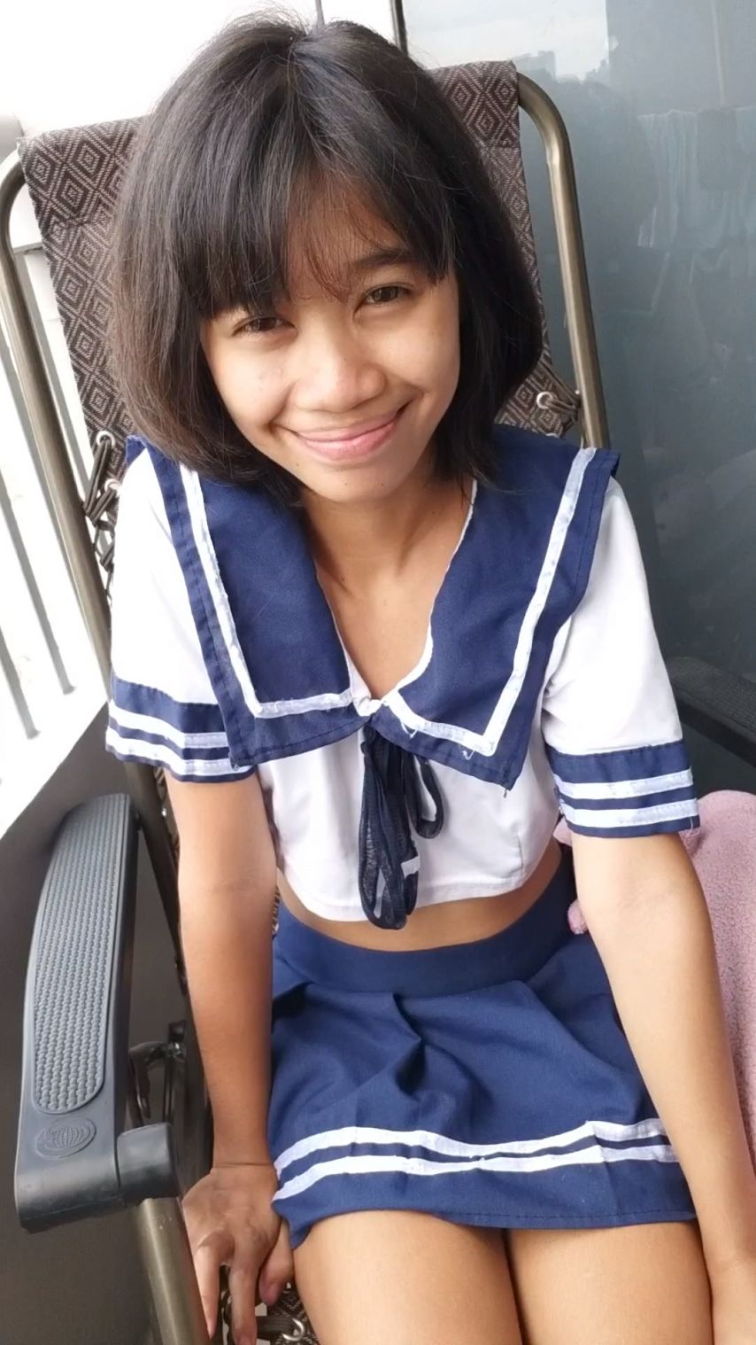 student fucking herself in the balcony