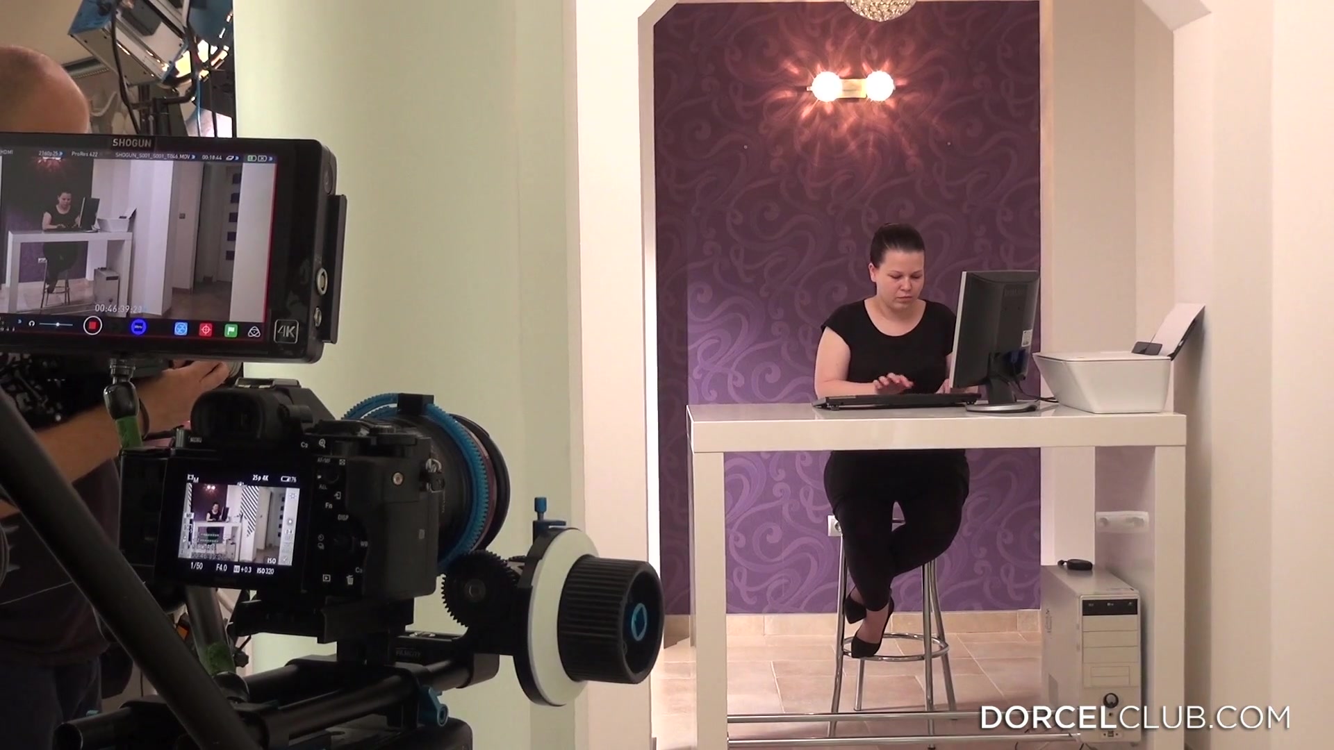 Behind the scenes of "Cara, My Submissive Secretary"