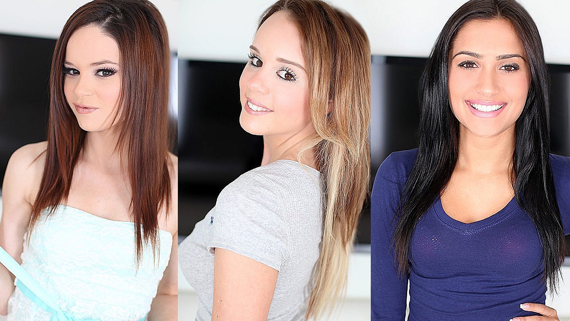 Pre-Auditions 28, Alexis Adams, Jenna J Ross and Giselle Mari Love to Drain Balls and Eat Cum