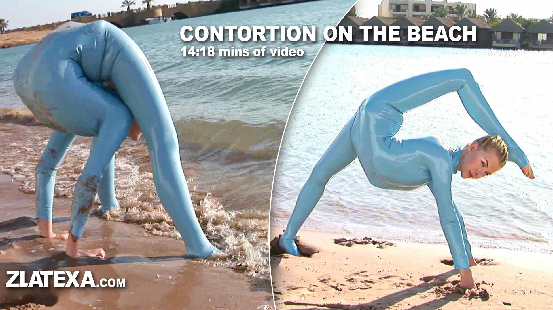 Contortion on the beach