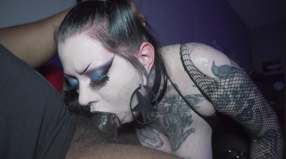 Face Fucking Gothic Slut Kat Black