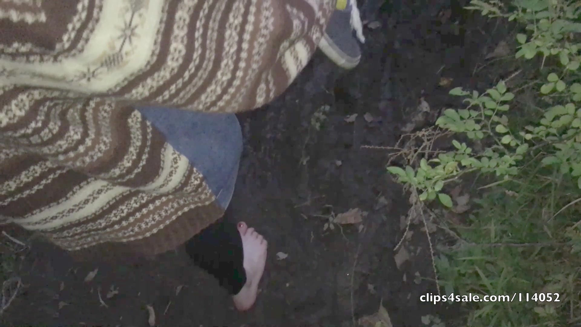 Walking & Smoking Barefoot in the Woods