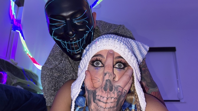 Kute Khloe Kapri Dicked in Rave Bunny Getup!