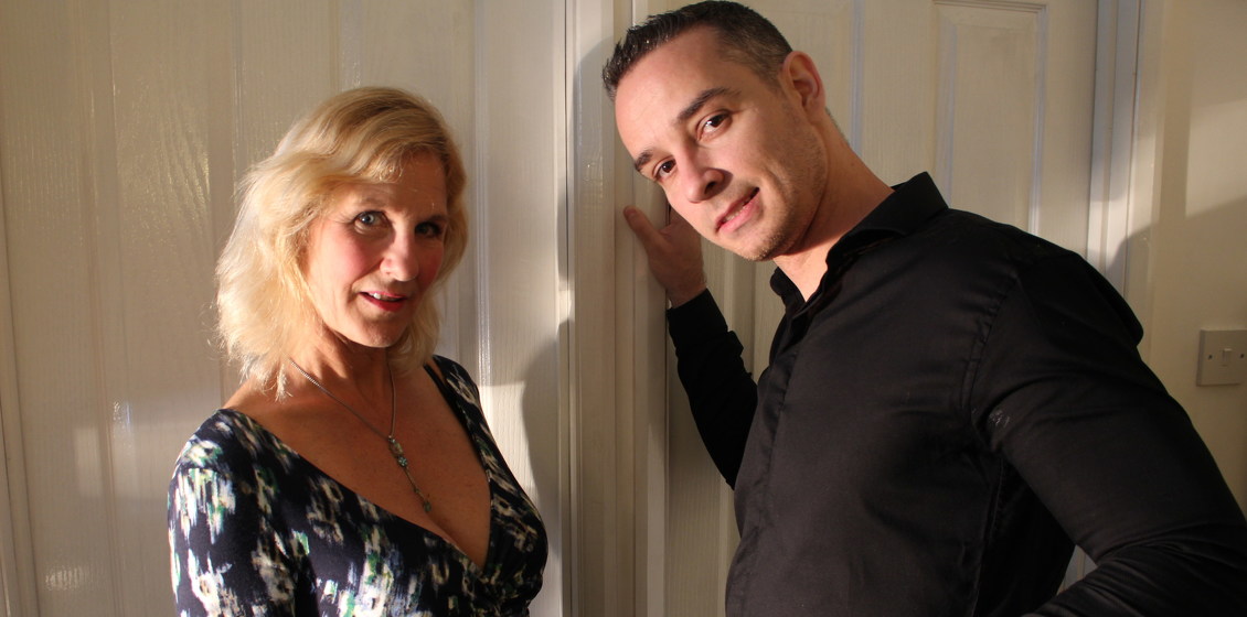 Older shaved British lady gets fucked by a young man