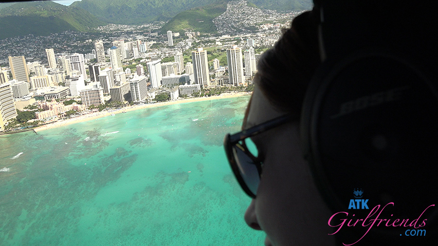 After a Good Fuck and Creampie, Violet Rides a Helicopter with You