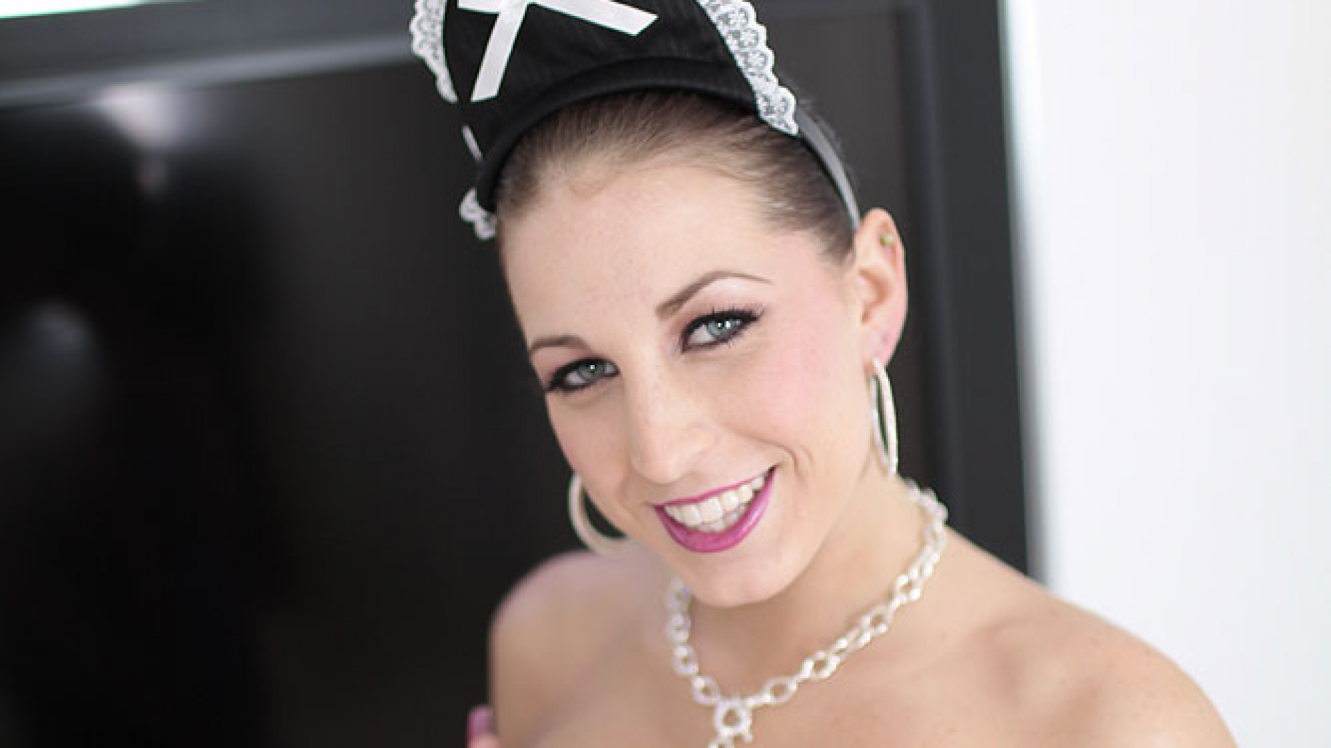 Racquel (aka Raquel Diamond) is a Naughty Maid Swallowing Two Hot Loads of Cum!