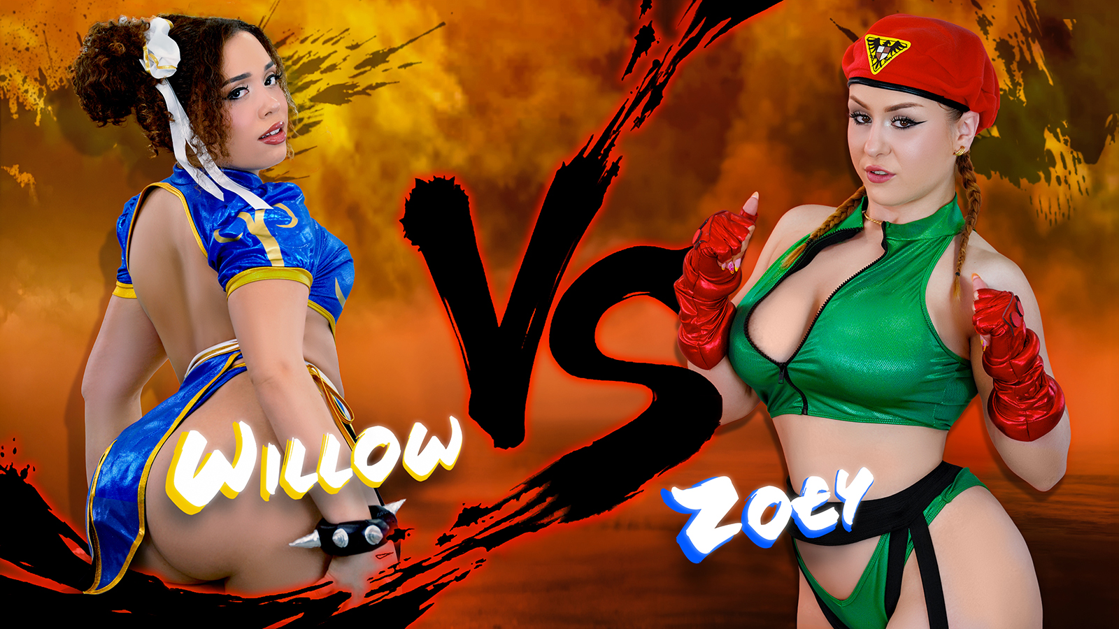 Willow Ryder vs Zoey Uso! Fight! (Street Fighter Parody)