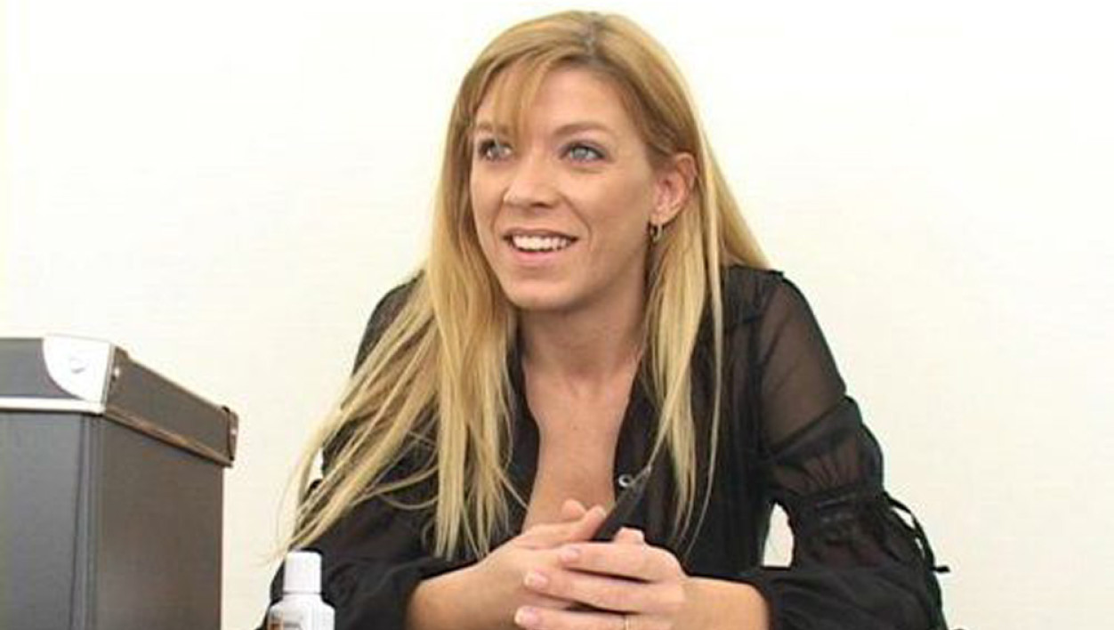 Blonde Lexi Lamour fucking in the classroom with her tits