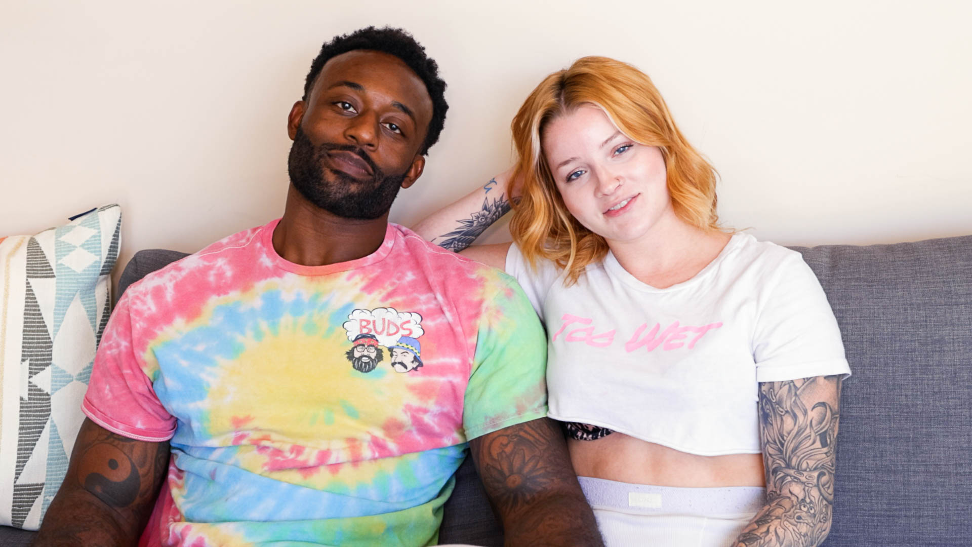 Brendan Lane And Halle Storm Fuck All Over The House!