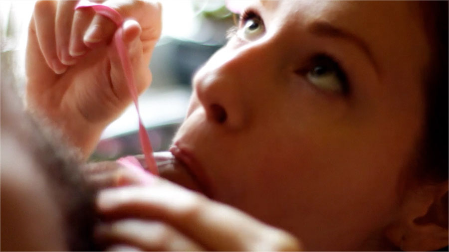 Sexy Pink Ribbon Blowjob