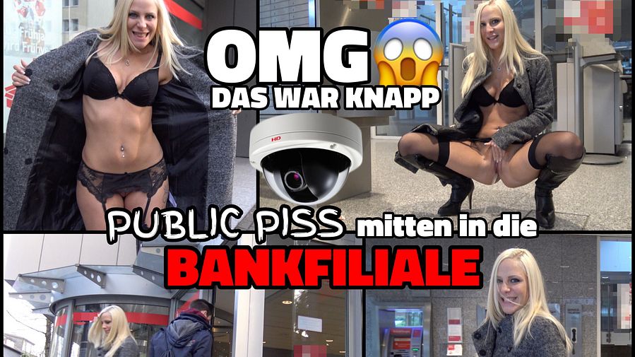 OMG that was scarce Public PISS in the middle of the savings bank