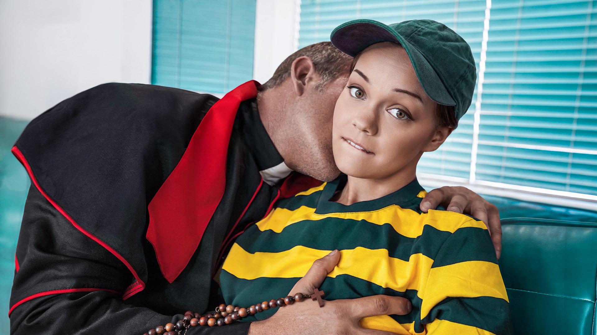 Holy Uniform Inspection: She Tried to Hide Her Female Body, But The Priest Knows Best