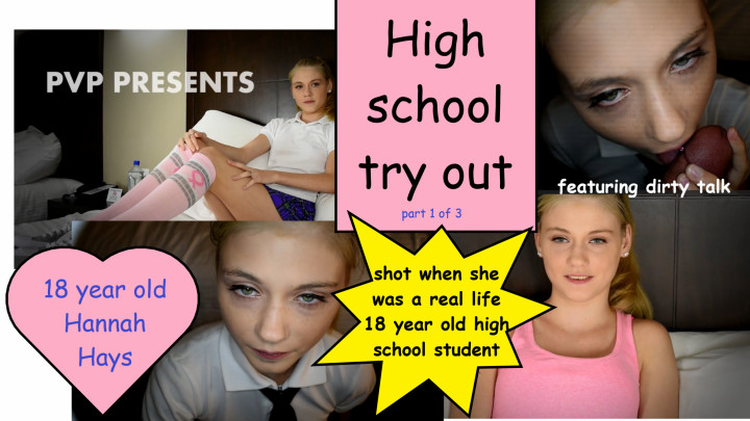 High School Try Out Pt1 Hannah Hays 18 Yo