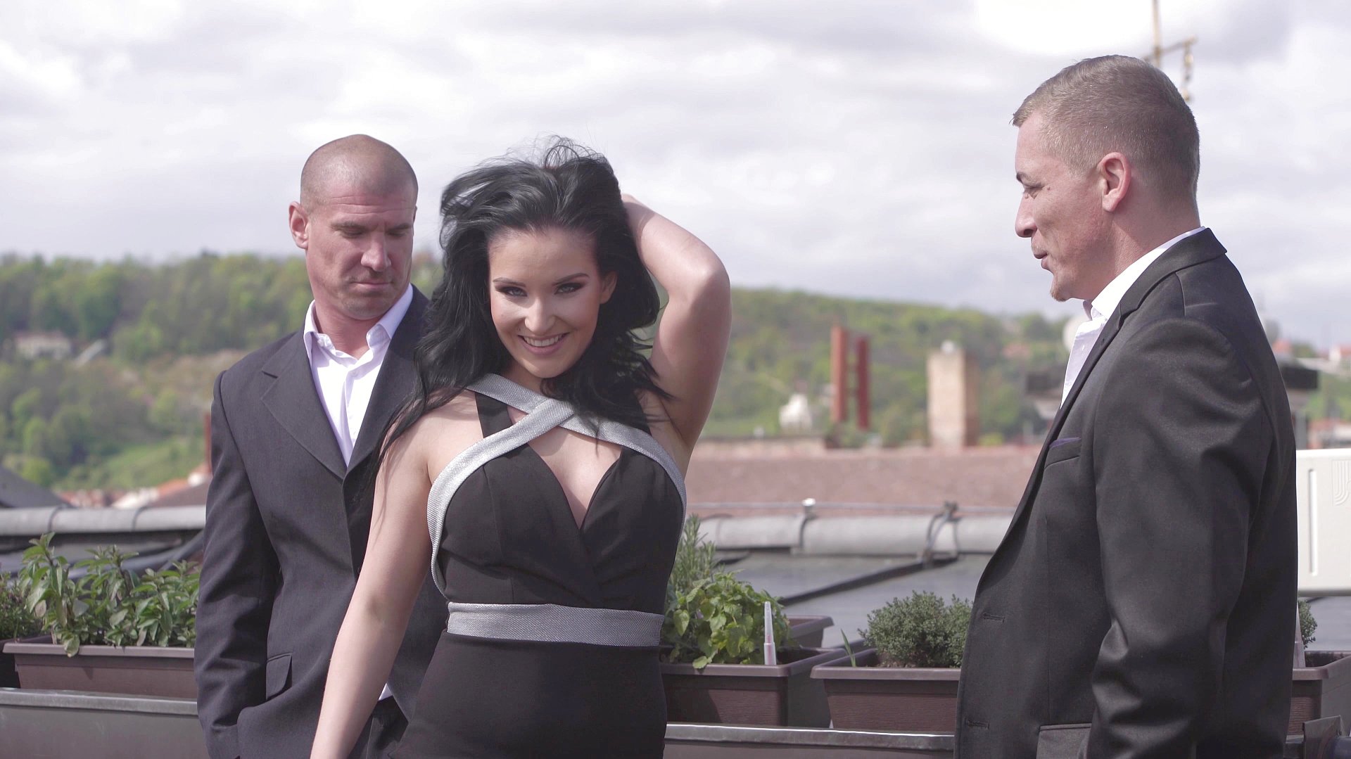 Eurobabe Lucia Denvile takes on two thick dicks for high class DP 