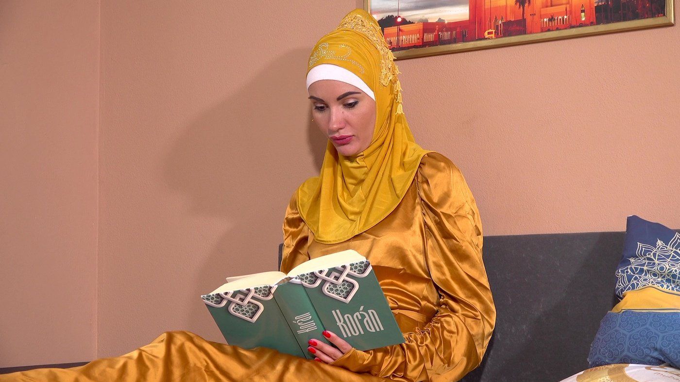 Big hard cock instead of a book