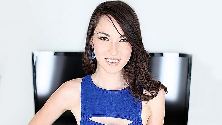 Emily Grey POV, Sexy Brunette Knockout Takes a Hard Dick and Swallows TWO Big Cumshots