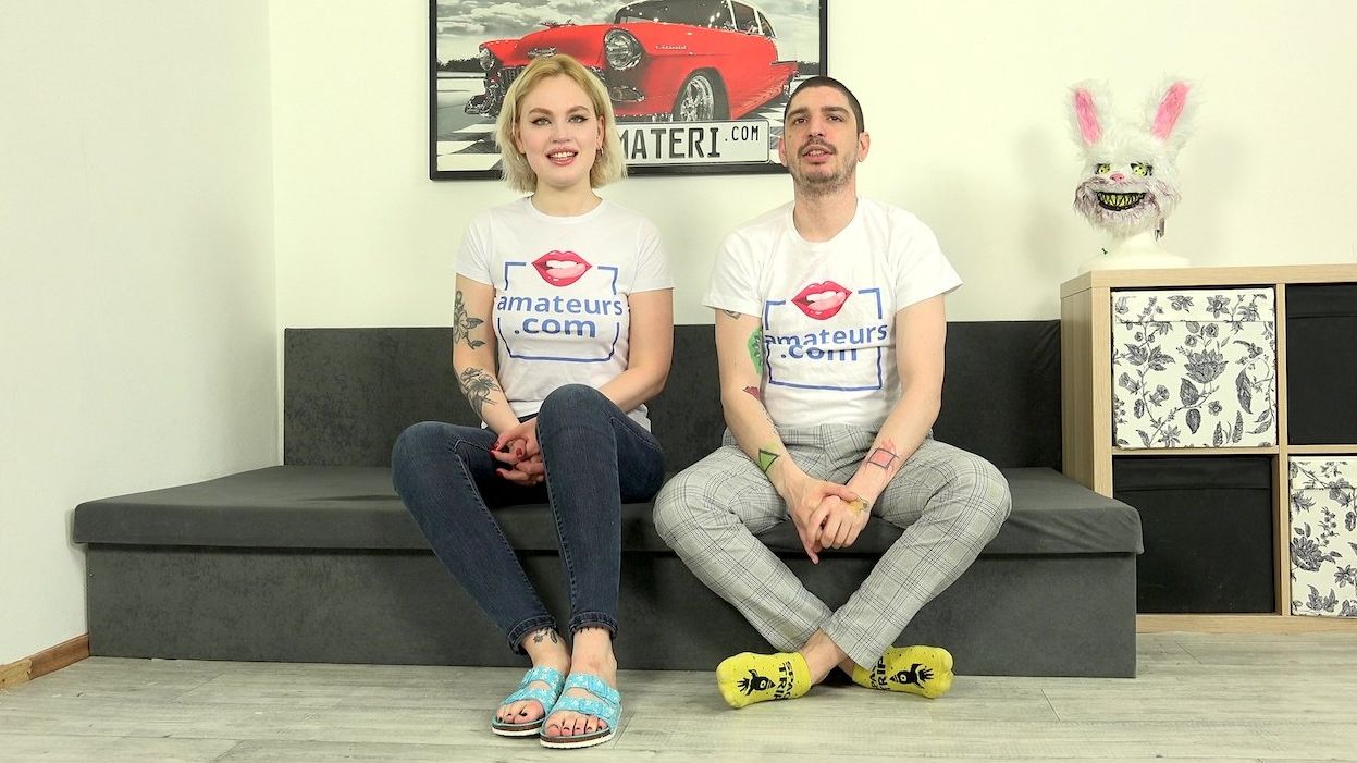 He met a horny blonde Greta Foss at a swingers party