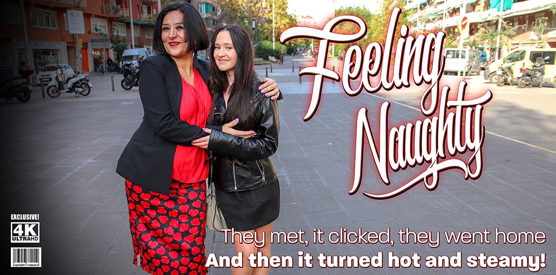 Dominant older lady has naughty lesbian sex with a young girl plus spanking!