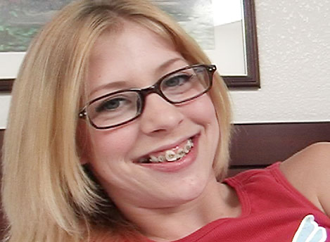 Hot Teen In Glasses Gets Facial
