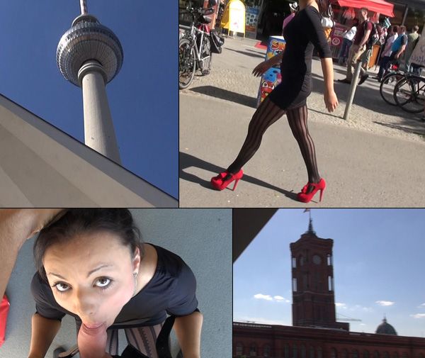 Horny Waitress public
