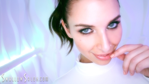 Swallow Salon Features Ivy LeBelle Sexy Brunette Loves To Swallow in 4K