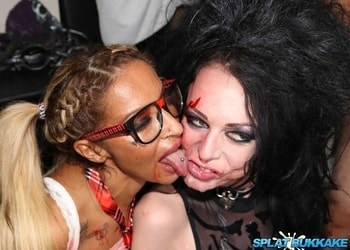 Halloween bukkake part 1