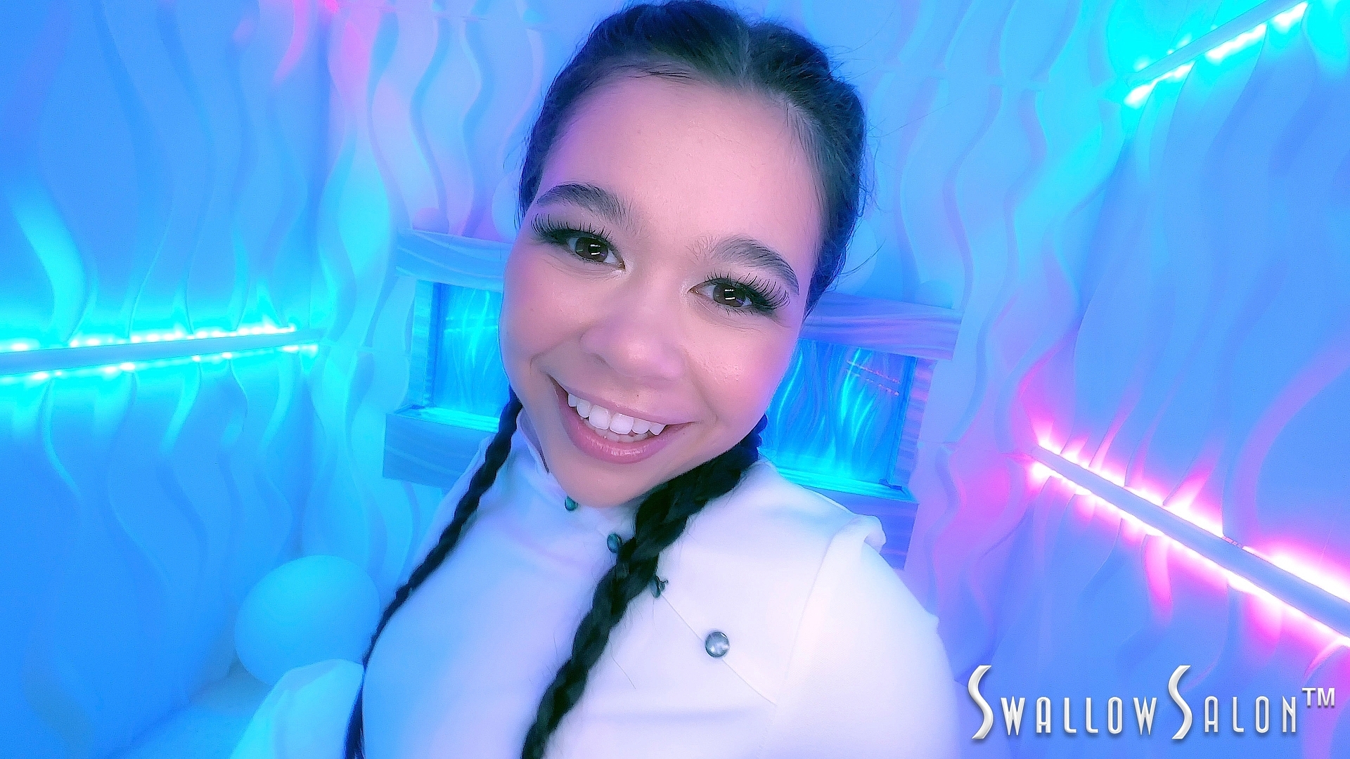 Swallow Salon Welcomes Brianna Arson to Give a Blowjob, Fuck and Swallow a Hot Load