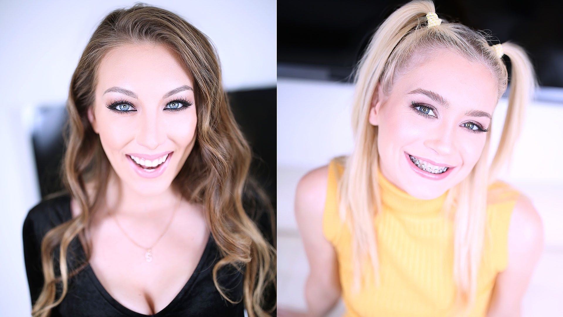 Jessie Wylde and Anastasia Knight Give Head and Swallow Cum