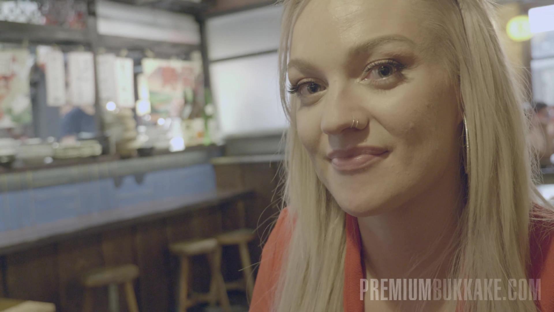 Nathalie Kitten #2 - Interview before Bukkake