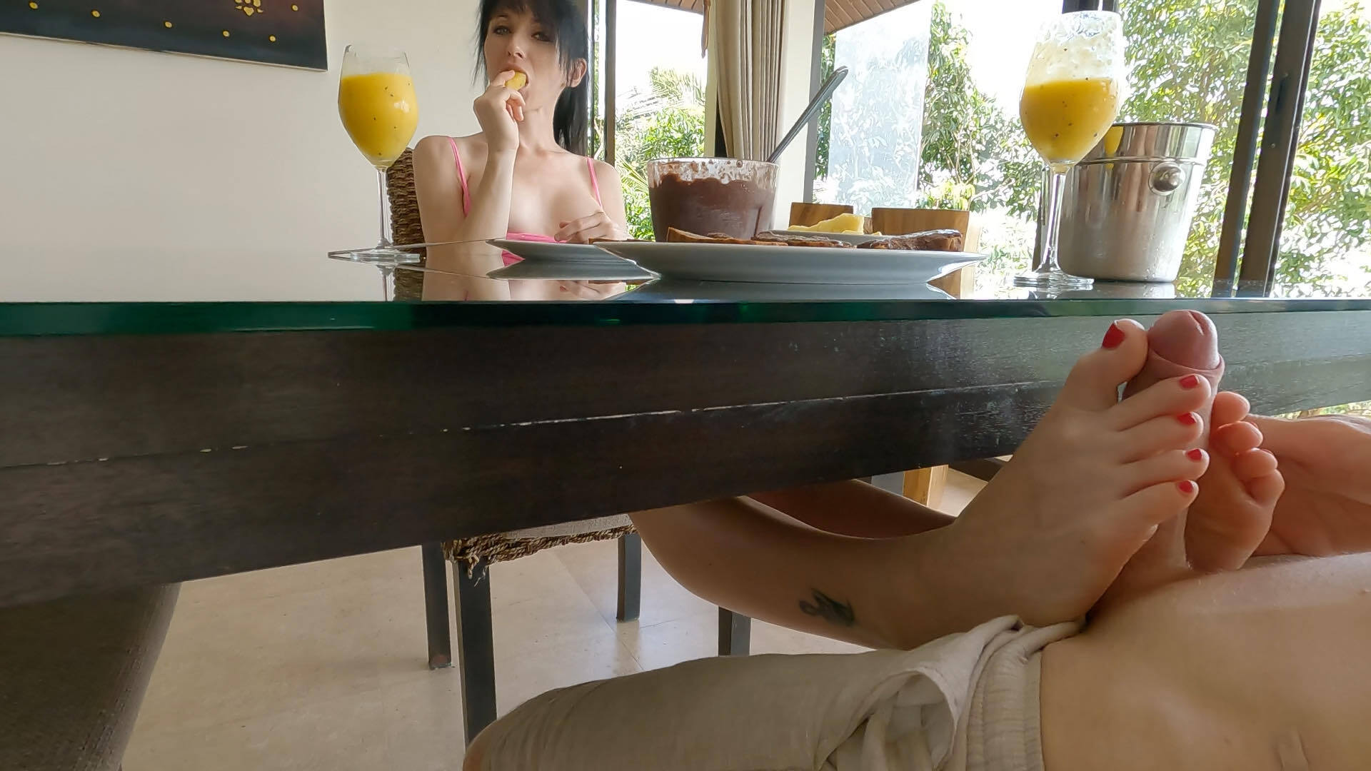Sweet Breakfast & Foot Fetish