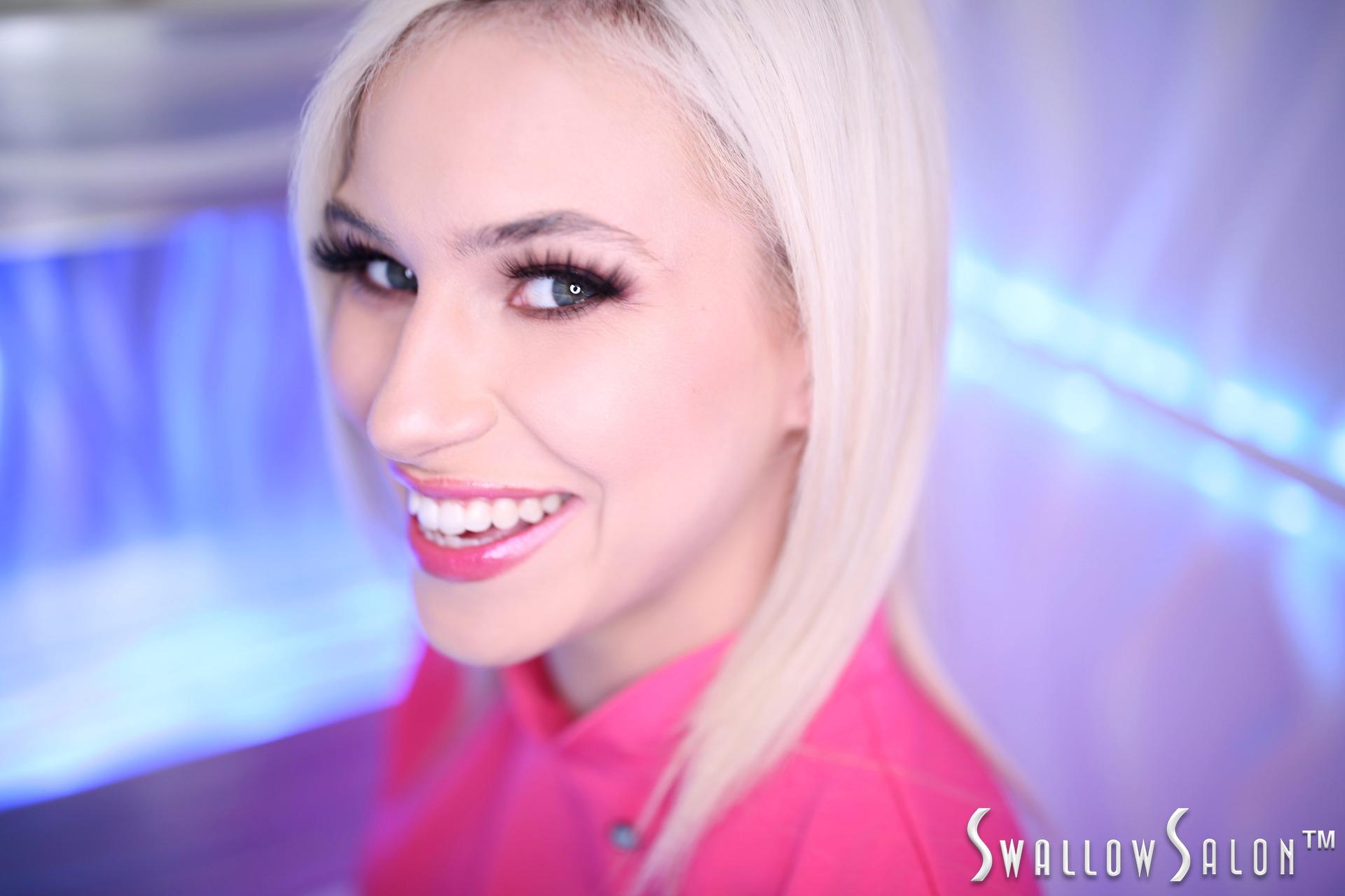 Swallow Salon Features Kiara Cole Sucking Cock and Swallowing Cum in 4K