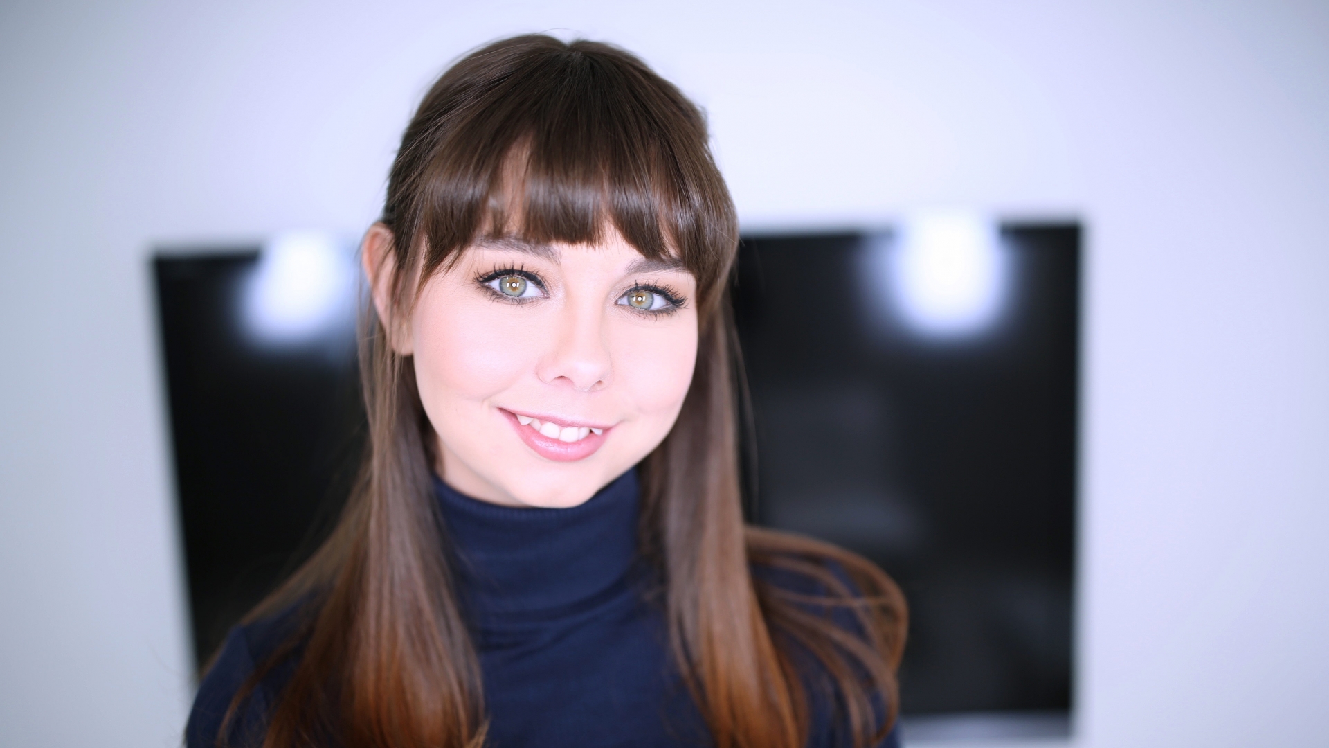 Shae Celestine Horny Brunette Sucks, Fucks and Swallows Two Cocks