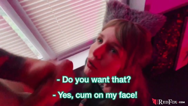 Blonde Sloppy Blowjob Cock Step-Brother after Reading Romance