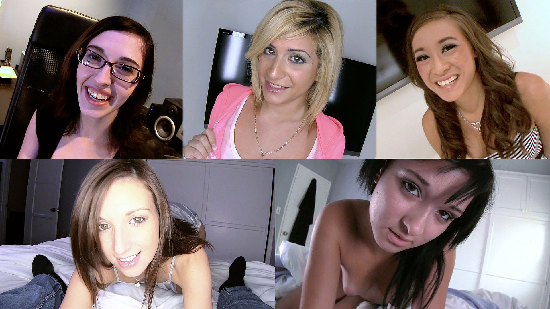 Pre-Auditions 21, Rosalyn Winters, Caprice Capone, Arial Rose, Katie Jordin, and Mandy Skye Love Cum