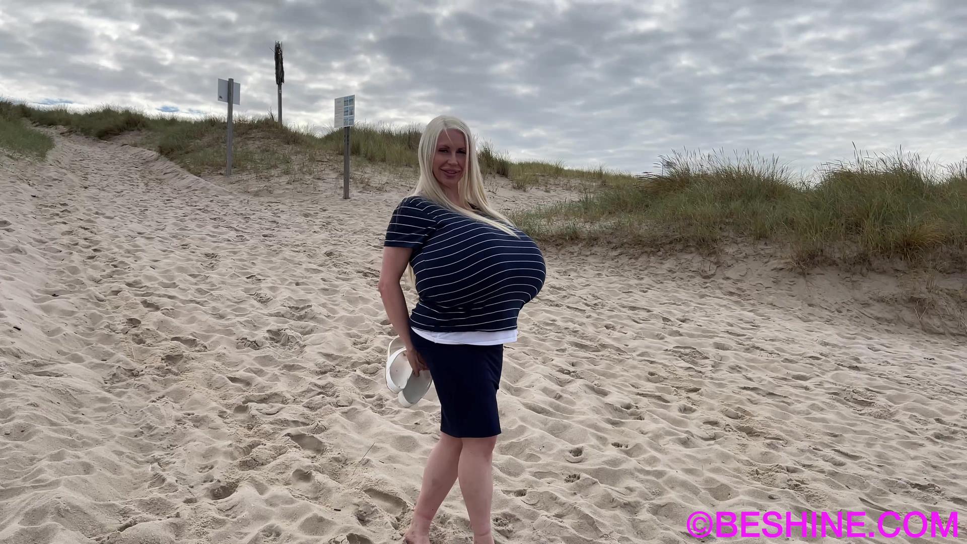 Beshine and her massive boobage at the beach