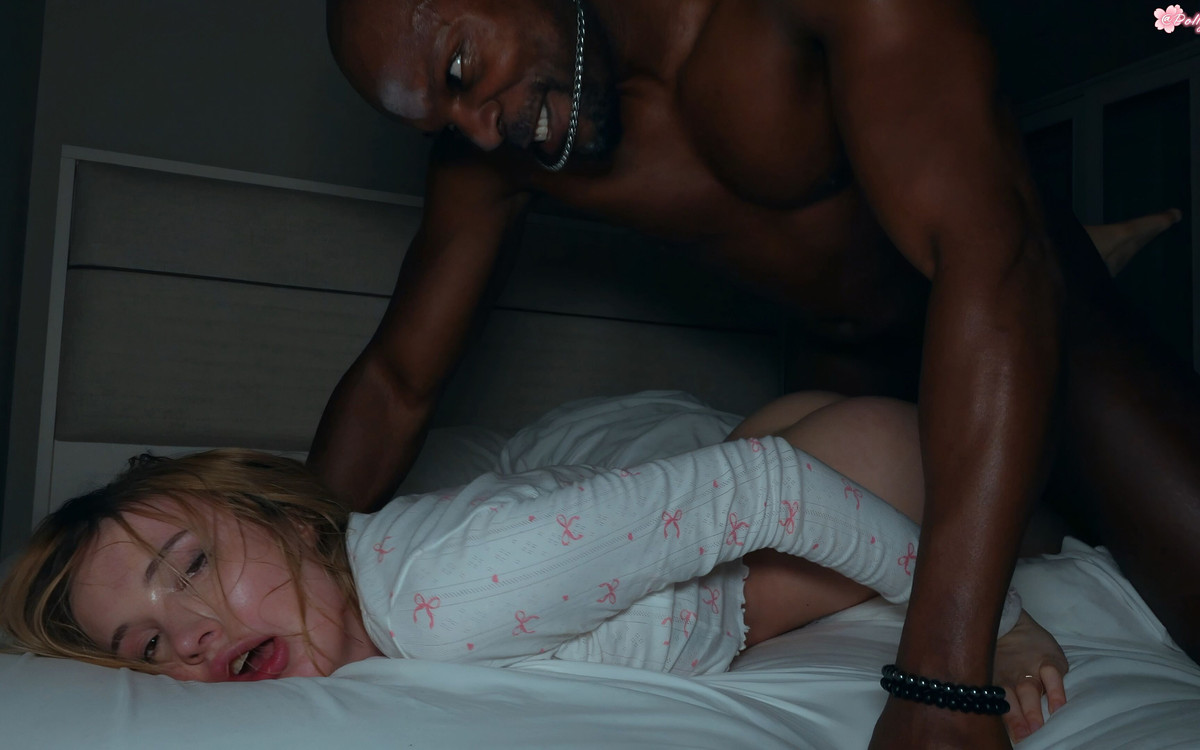 My Black Shadow Grabbed and Passionately Fucked My Hot Pussy Late at Night!