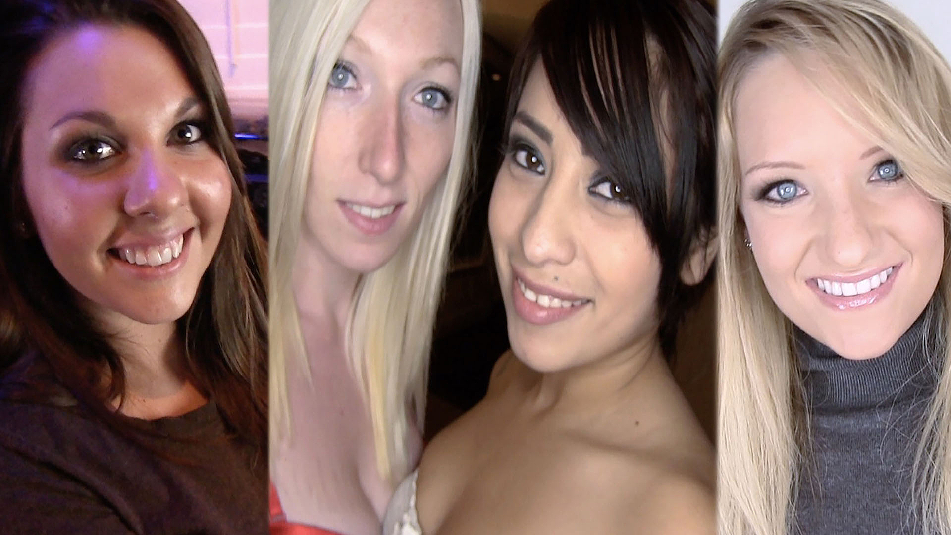 Pre-Auditions 25, Cali Hayes, Ashley, Tegan Riley, and Cali Carter Give Head and Swallow