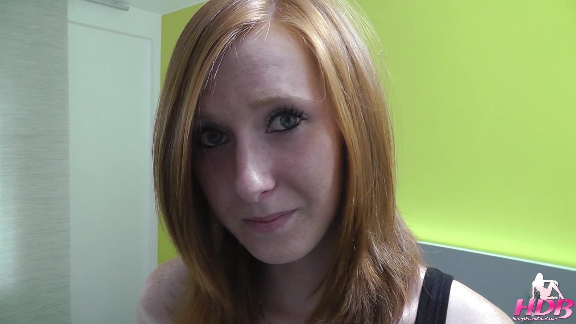 Redhead gets fucked hard with creampie!