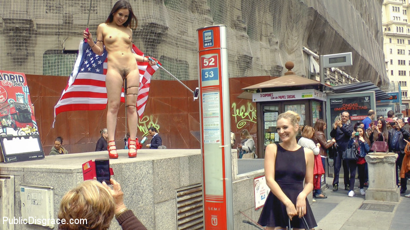 Slutty American Tourist Publicly Disgraces Herself!!!