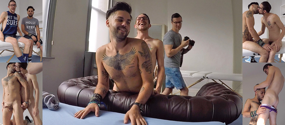 BTS at Damien and Jesse’s first hookup in the studio