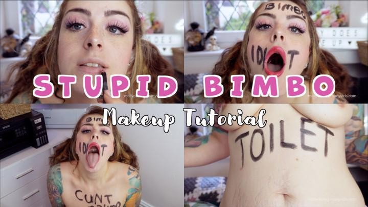 Stupid Bimbo Degrading Makeup Tutorial