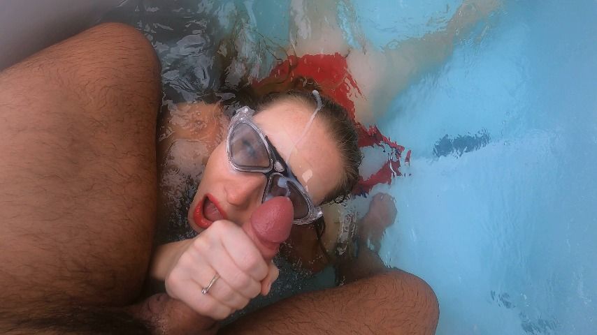 POV Underwater Blowjob & Facial