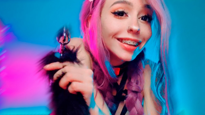 The tail in a narrow ass