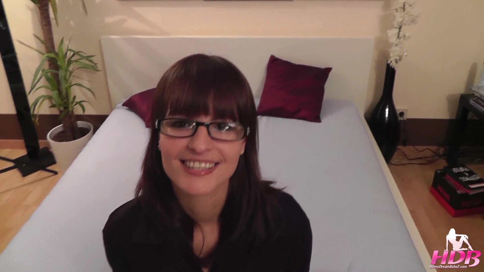 Busty office babe Rita gets wild and sucks cock!