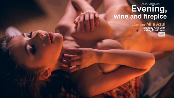 Evening, Wine and Fireplace