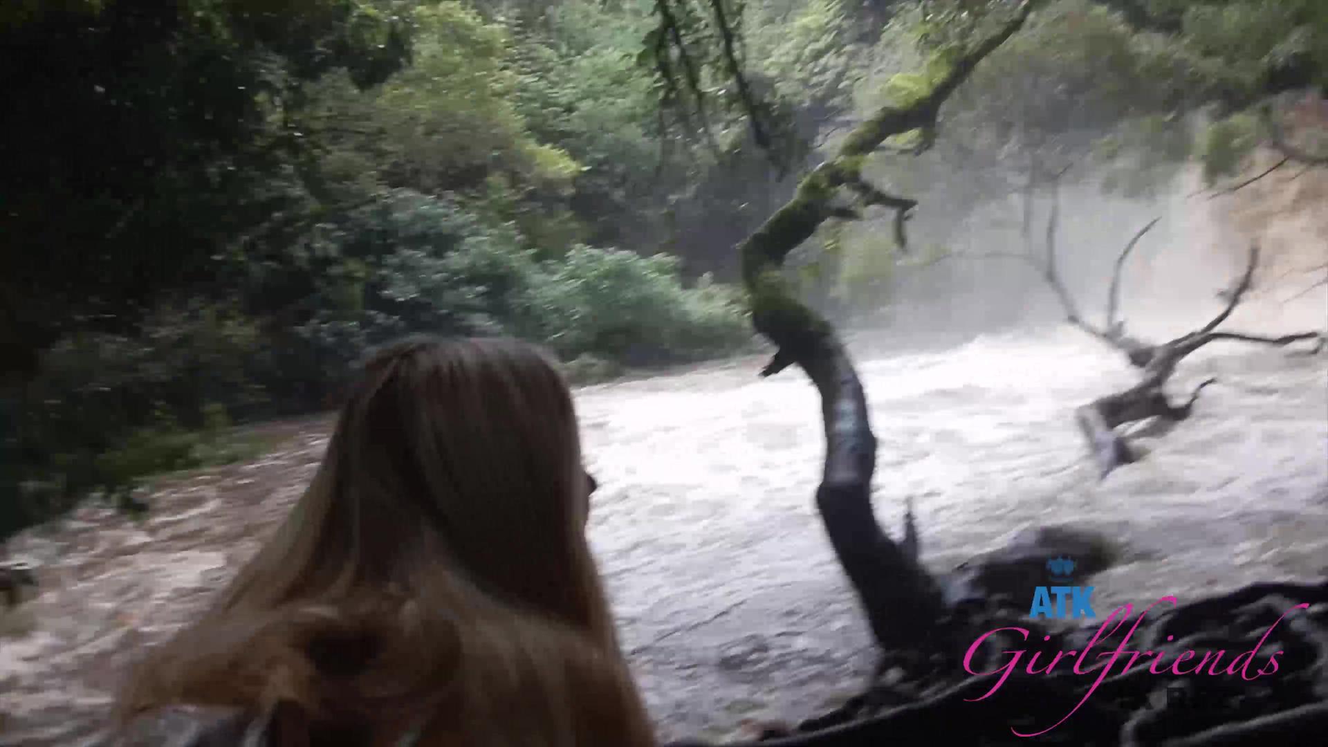 Carolina Loves The Waterfall, And You Making Her Cum In Public.