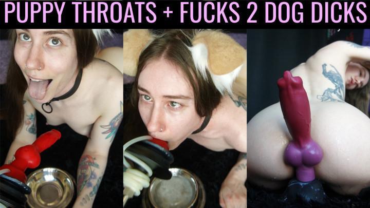 Puppy Throats + Fucks 2 Dog Dicks S/L Rex