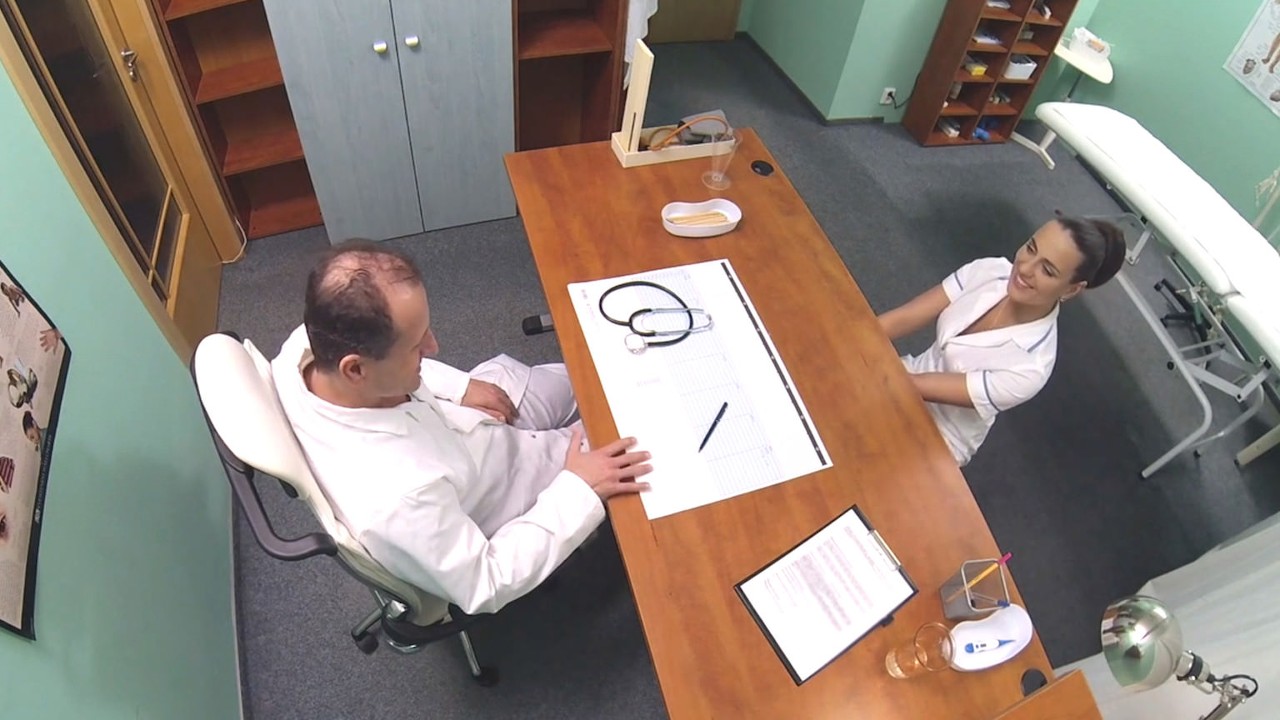 Hot new nurse shows doctor why she's best for the job