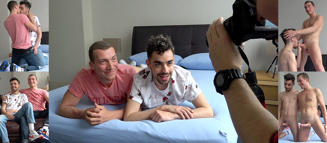 Behind the scenes with our cute mates William Moore and Brock Matthews
