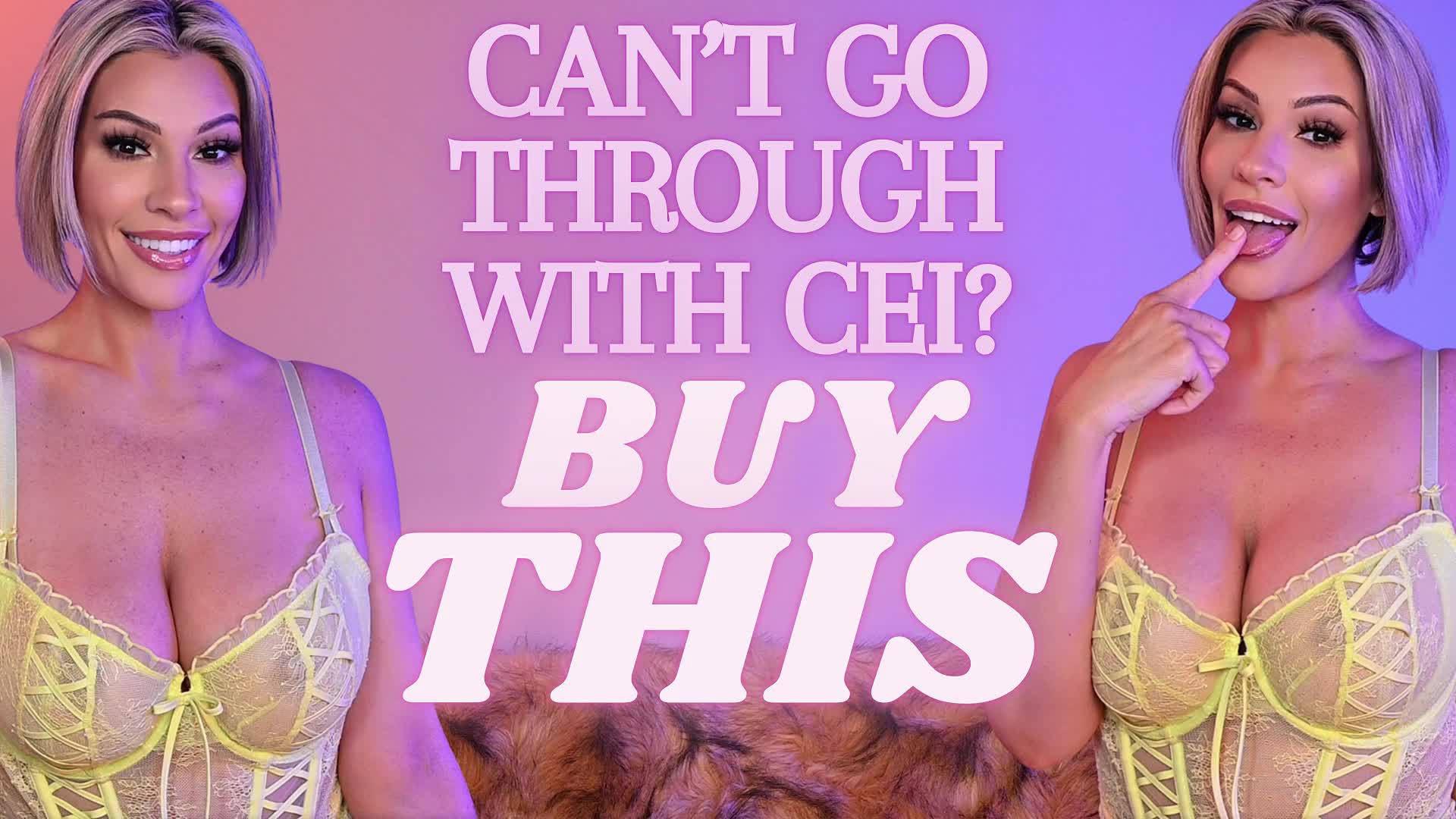 Can't Go Through with CEI? BUY THIS
